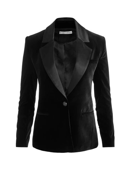 Giacca Silas in velluto ALICE & OLIVIA | CC509B69222A001
